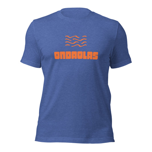 Heather True Royal Unisex t-shirt Original Wave in Orange